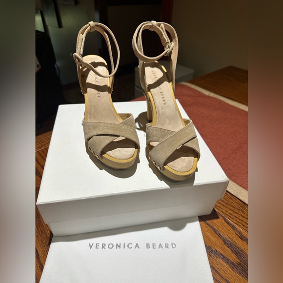 Veronica Beard BRAND NEW sz 7.5 Lamont suede platform sandal - Picture 10 of 11